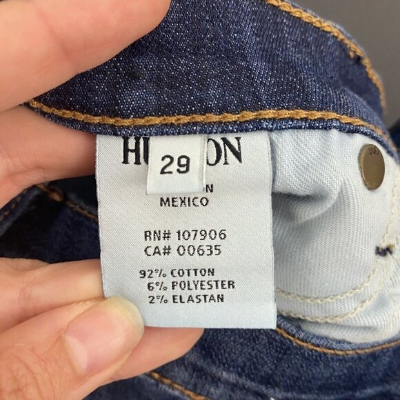 Hudson Womens Skinny Jeans Size 29 Medium Wash Distressed Nico Mid Rise - Picture 4 of 11